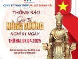 Thông Báo Lịch Nghỉ Lễ 10/3 Tại Công Ty Pallet Thanh Hải